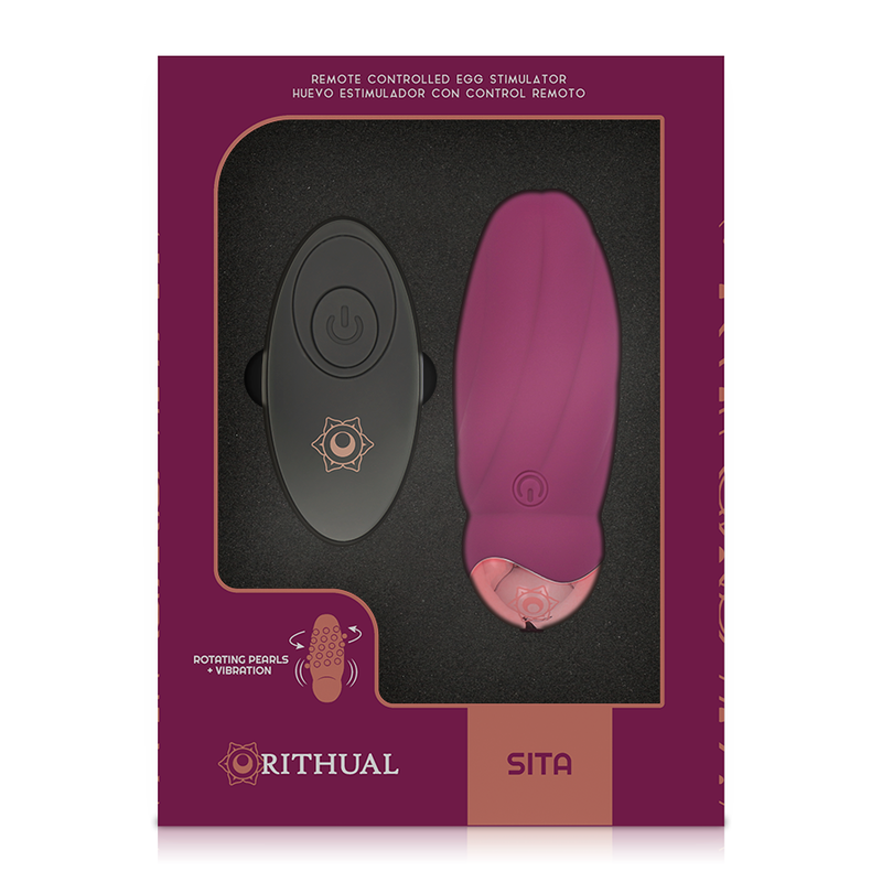 RITHUAL - SITA EGG TELECOMANDO ROTAZIONE PERLINE + VIBRAZIONE – Telecomando – foto 5