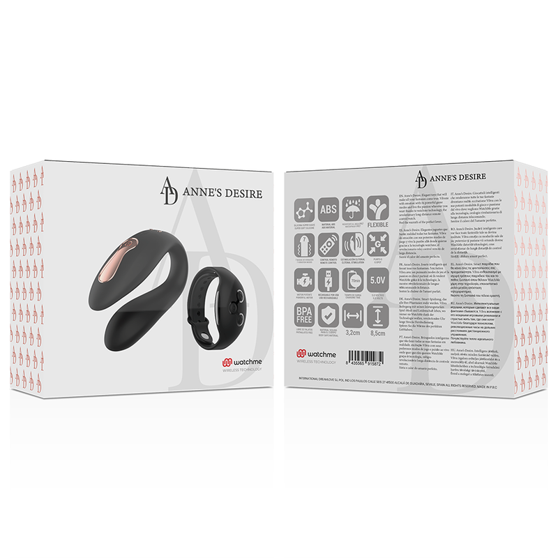 ANNE'S DESIRE - DUAL PLEASURE TECNOLOG A WATCHME NERO – Telecomando – foto 15