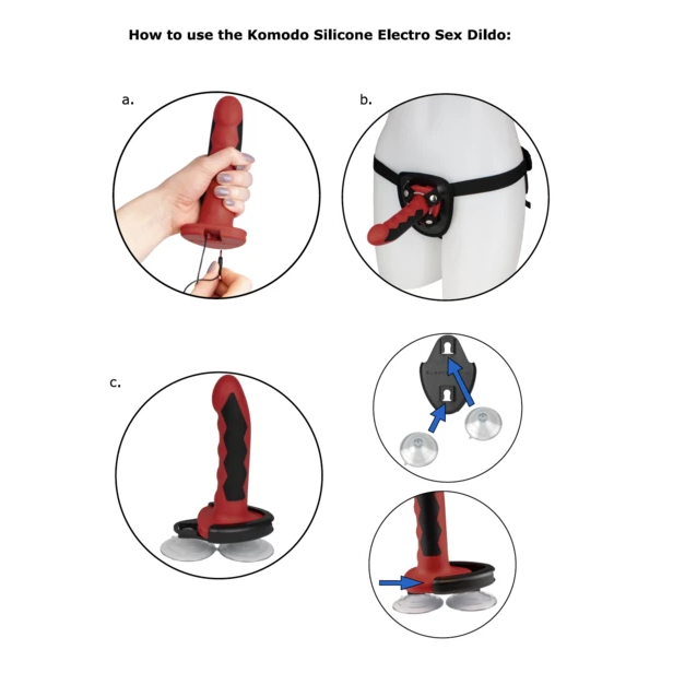 ELECTRASTIM - DILDO KOMODO SILICONE FUSION – Elettrostimolazione – foto 2