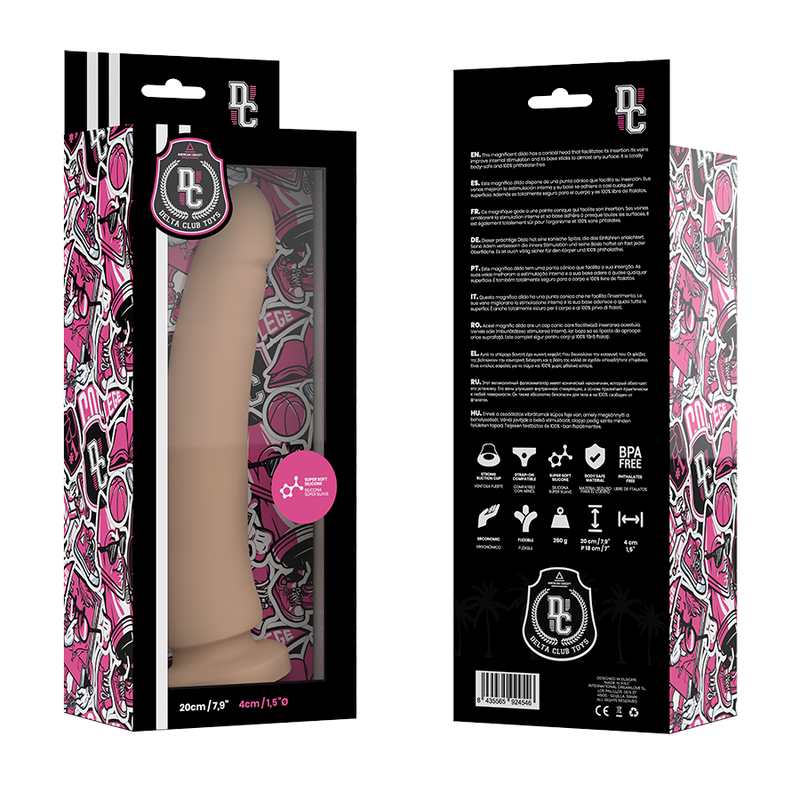 DELTA CLUB - TOYS DILDO NATURALE IN SILICONE MEDICO 20 CM -O- 4 CM – Peni realistici – foto 4