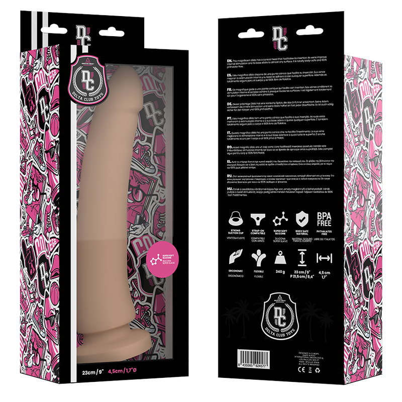 DELTA CLUB - TOYS DILDO NATURALE IN SILICONE MEDICO 23 CM -O- 4.5 CM – Peni realistici – foto 4