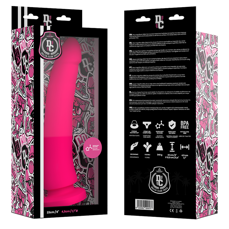 DELTA CLUB - TOYS DILDO MEDICO ROSA IN SILICONE 23 CM -O- 4.5 CM – Peni realistici – foto 6