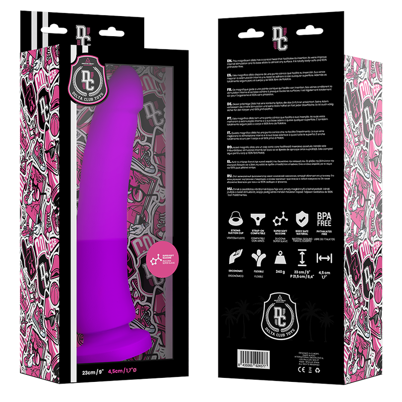 DELTA CLUB - TOYS DILDO MEDICO LILLA IN SILICONE 23 CM -O- 4.5 CM – Peni realistici – foto 3