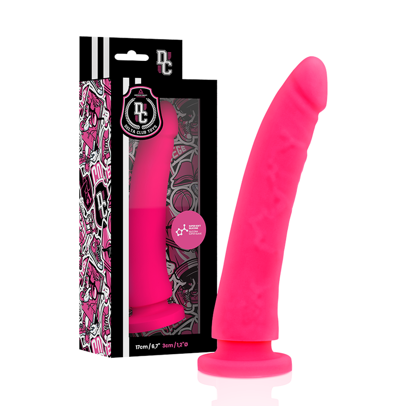 DELTA CLUB - TOYS IMBRACATURA + DONG SILICONE ROSA 17 CM -O- 3 CM – Imbracature senza vibrazioni – foto 6