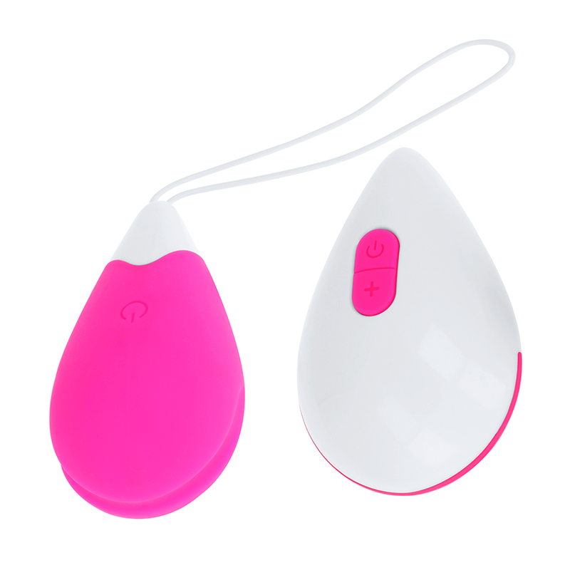 OHMAMA - UOVO VIBRANTE 10 MODALITÀ ROSA E BIANCO – Telecomando – foto 2