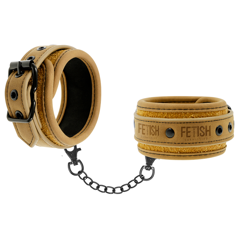 FETISH SUBMISSIVE ORIGIN - MANETTE IN PELLE VEGANA CON FODERA IN NEOPRENE – Mogli