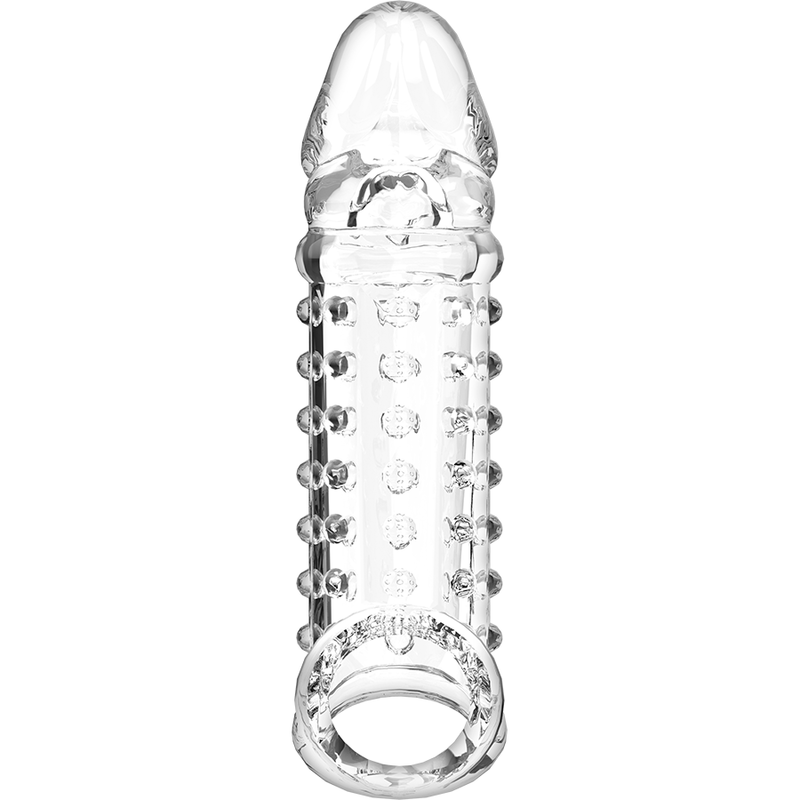 VIRILXL - ESTENSIONE E GUAINA PER PENE V11 TRASPARENTE – Copri pene con estensione – foto 5