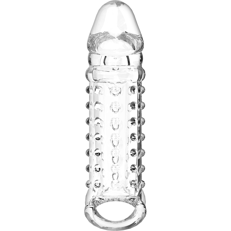 VIRILXL - ESTENSIONE E GUAINA PER PENE V11 TRASPARENTE – Copri pene con estensione – foto 6