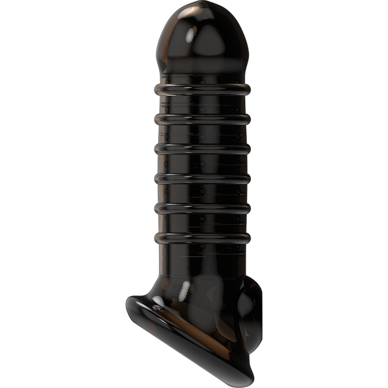 VIRILXL - ESTENSIONE E GUAINA PER PENE V15 NERO – Copri pene con estensione – foto 4