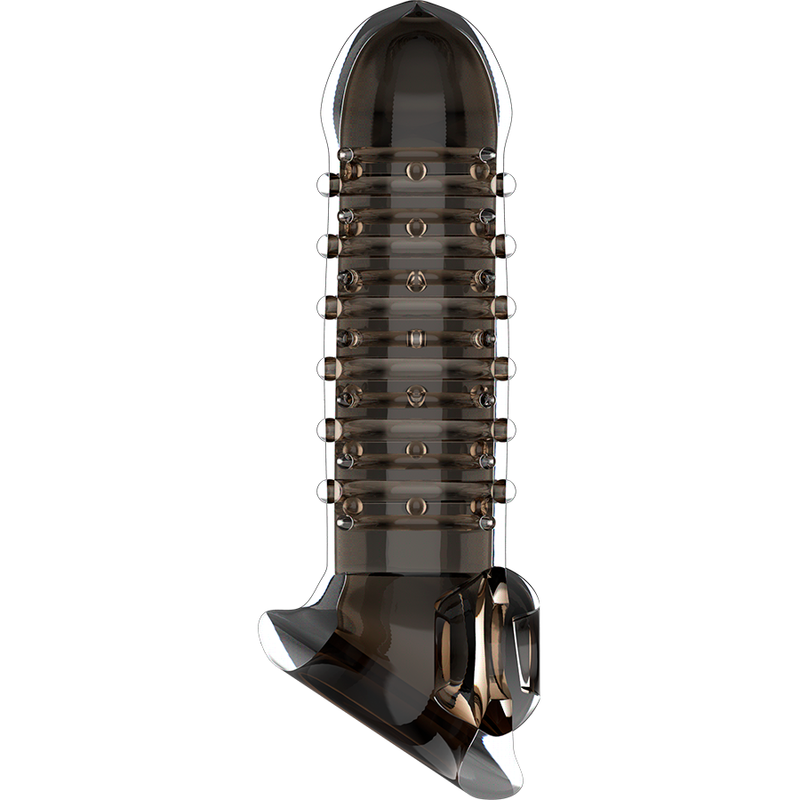 VIRILXL - ESTENSIONE E GUAINA PER PENE V15 NERO – Copri pene con estensione – foto 5
