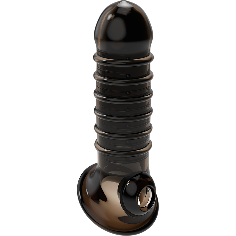 VIRILXL - ESTENSIONE E GUAINA PER PENE V15 NERO – Copri pene con estensione – foto 6