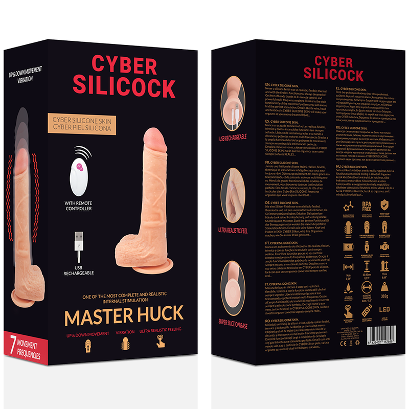CYBER SILICOCK - TELECOMANDO REALISTICO MASTER HUCK 20.9 CM -O- 4 CM – Telecomando – foto 7