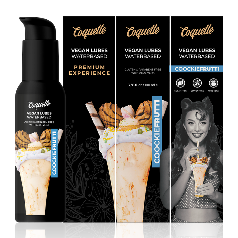 COQUETTE CHIC DESIRE - LUBRIFICANTE VEGANO ESPERIENZA PREMIUM COOKIEFRUTTI 100ML – Con sapori deliziosi – foto 3