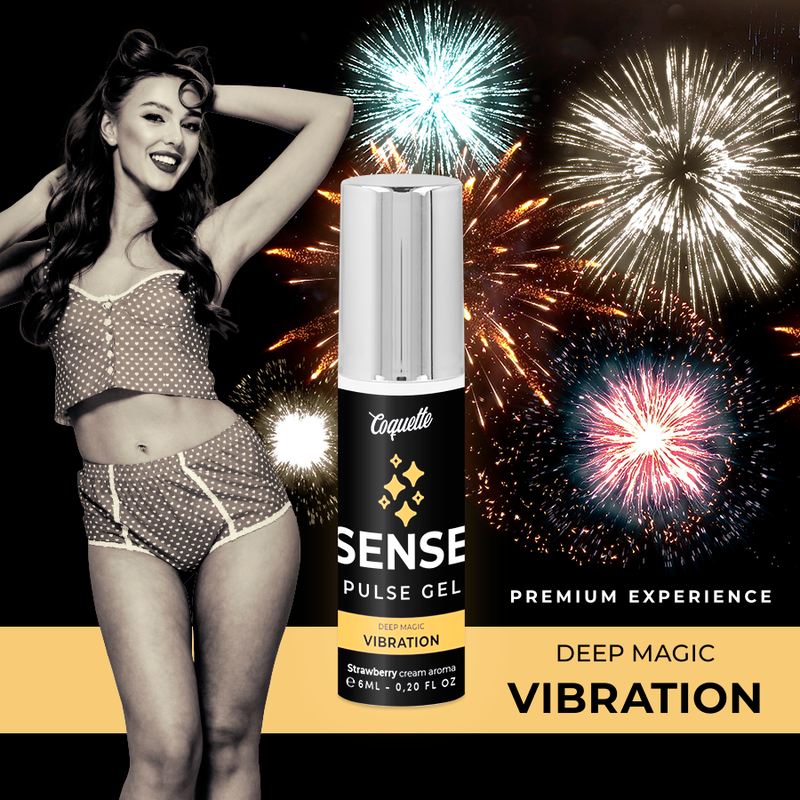 COQUETTE CHIC DESIRE - GEL VIBRANTE PULSE FRAGOLA PREMIUM LIQUIDO 6ML – Vibratore liquido – foto 3