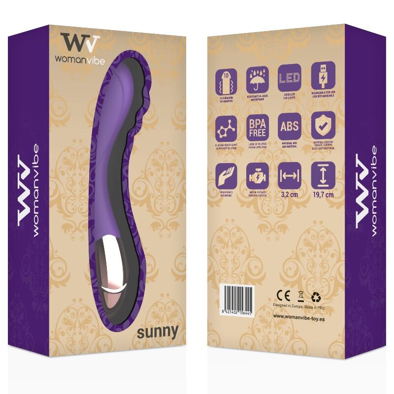 WOMANVIBE - VIBRATORE RICARICABILE SUNNY SILICONE – Rotatori vibranti – foto 2
