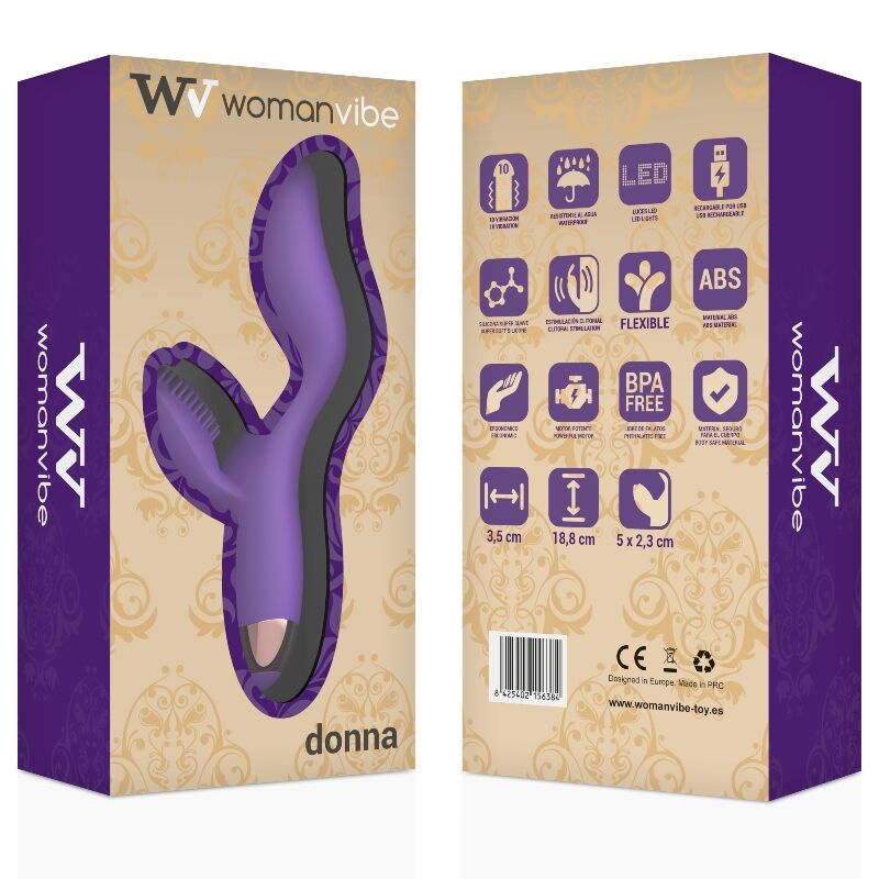 WOMANVIBE - VIBRATORE IN SILICONE RICARICABILE DONNA – Rotatori vibranti – foto 2