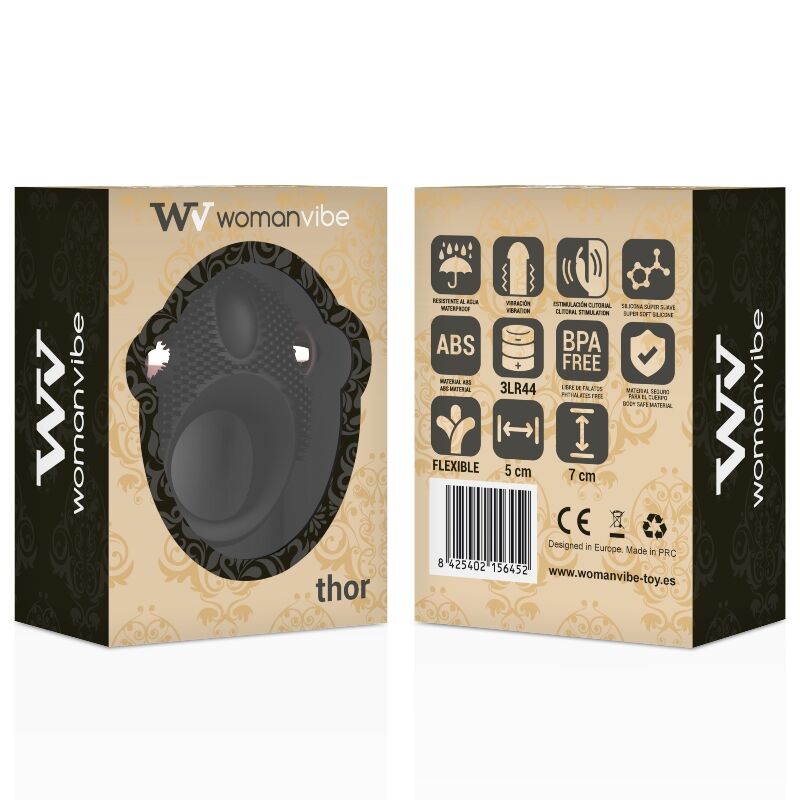 WOMANVIBE - ANELLO VIBRATORE IN SILICONE THOR – Cockring con vibrazione – foto 2