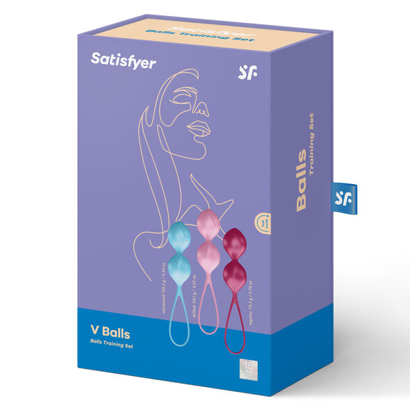 SATISFYER - SET DA ALLENAMENTO LOVEBALLS 2 – Sfere di silicone – foto 2