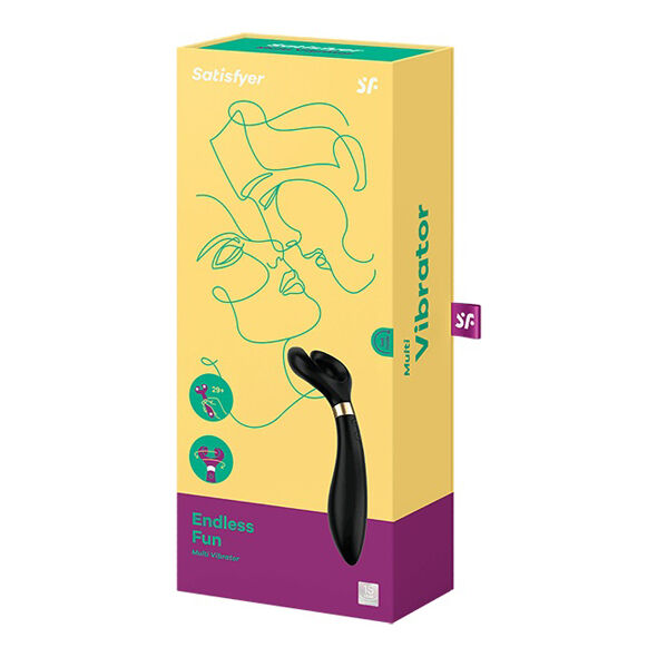 SATISFYER - DIVERTIMENTO INFINITO MULTI VIBRATOR 3 NERO – Stimolanti per le donne – foto 8