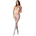 PASSION - WOMAN BS084 BODYSTOCKING BIANCO TAGLIA UNICA – Bodystocking