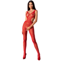 PASSION - WOMAN BS085 BODYSTOCKING ROSSO TAGLIA UNICA – Bodystocking