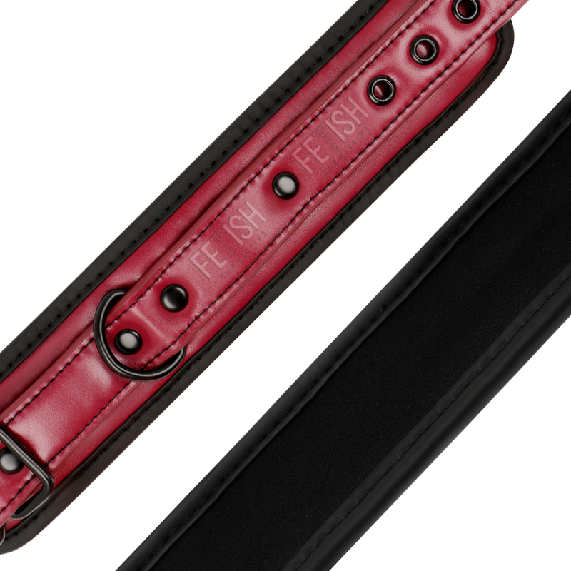 FETISH SUBMISSIVE DARK ROOM - MANETTE ALLA CAVIGLIA VEGAN IN PELLE CON FODERA IN NEOPRENE – Mogli – foto 6