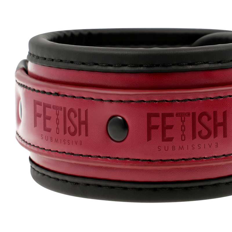 FETISH SUBMISSIVE DARK ROOM - MANETTE ALLA CAVIGLIA VEGAN IN PELLE CON FODERA IN NEOPRENE – Mogli – foto 7