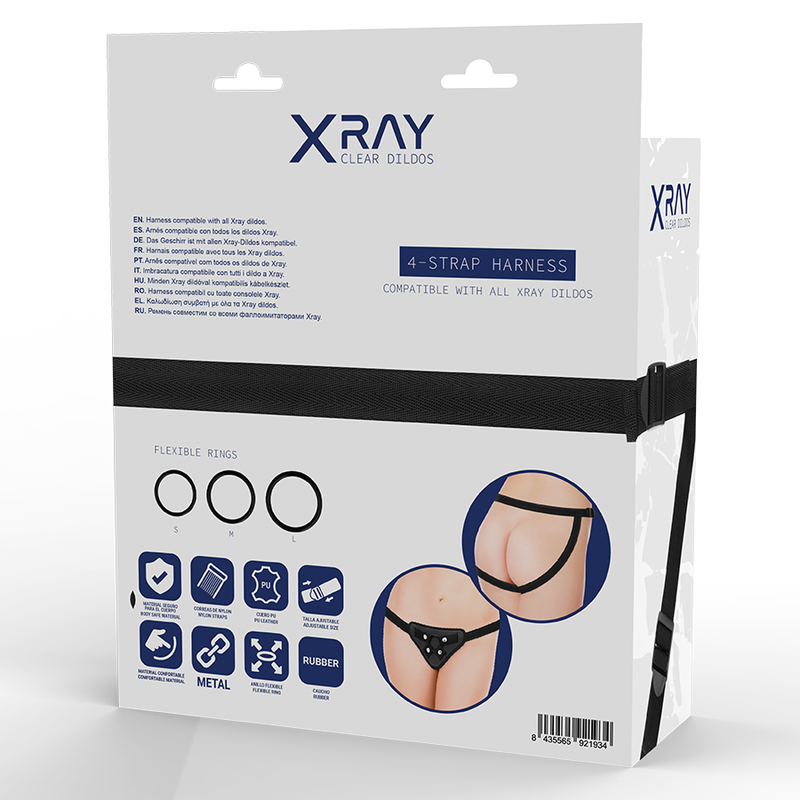 X RAY - IMBRAGATURA CON ANELLI IN SILICONE – Imbracatura – foto 7