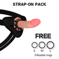 ROCKARMY - IMBRACATURA + DILDO REALISTICO TIGRE A DOPPIA DENSIT 14 CM -O- 4.46 CM – Peni realistici