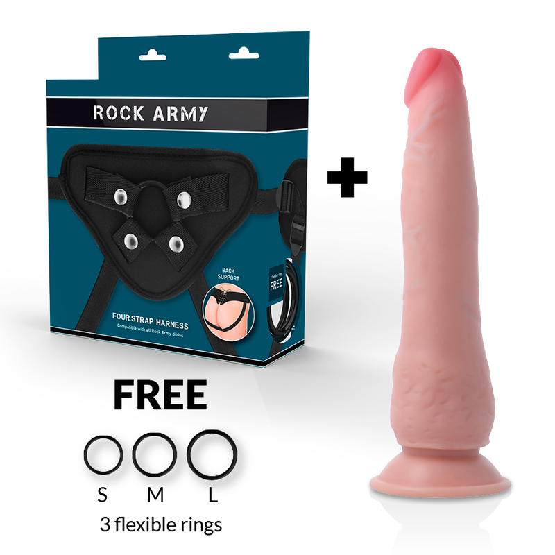 ROCKARMY - IMBRACATURA + CROCIATO A DOPPIA DENSIT 21.5 CM -O- 4.46 CM – Peni realistici – foto 2