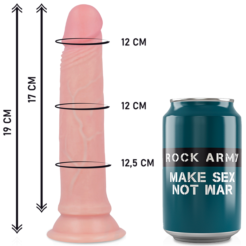 ROCKARMY - IMBRACATURA + DILDO IN SILICONE LIQUIDO PREMIUM AVENGER 19 CM -O- 3.98 CM – Peni realistici – foto 3