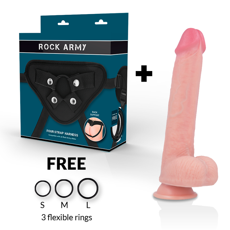 ROCKARMY - ARN S + DILDO IN SILICONE LIQUIDO PREMIUM KINGCOBRA 24 CM -O- 4.77 CM – Peni realistici – foto 2