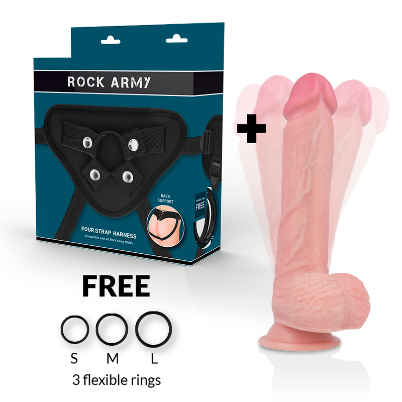 ROCKARMY - IMBRAGATURA + ROTATORE E VIBRATORE HAWK 22 CM -O- 4.6 CM – Imbracature a vibrazione – foto 2
