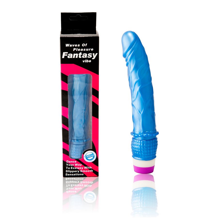 BAILE - VIBRATORE ONDE DI PIACERE 23 CM BLU – Vibratori realistici – foto 2