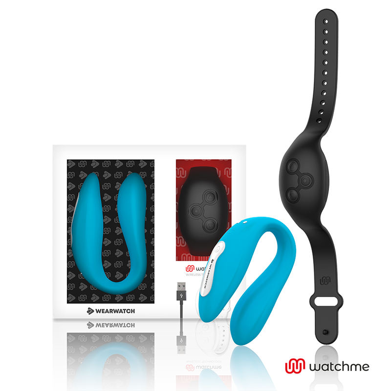 WEARWATCH - WATCHME VIBRATORE A DOPPIA TECNOLOGIA INDIGO / JET – Telecomando