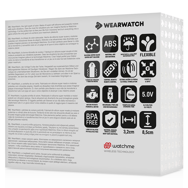 WEARWATCH - VIBRATORE WATCHME A DOPPIA TECNOLOGIA VERDE CHIARO – Telecomando – foto 6