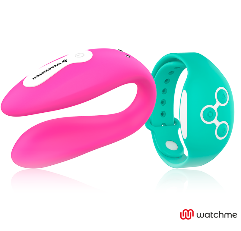 WEARWATCH - VIBRATORE WATCHME A DOPPIA TECNOLOGIA FUCSIA / ACQUA DI MARE – Telecomando – foto 2