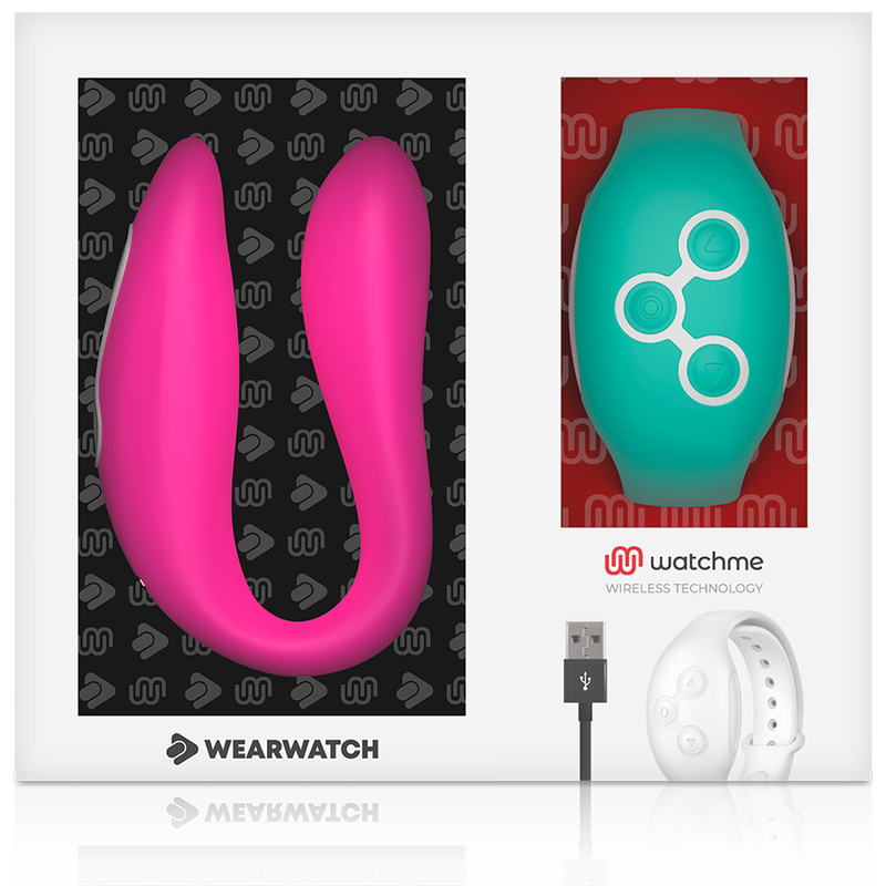 WEARWATCH - VIBRATORE WATCHME A DOPPIA TECNOLOGIA FUCSIA / ACQUA DI MARE – Telecomando – foto 6