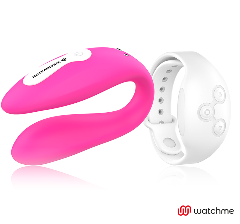 WEARWATCH - WATCHME VIBRATORE A DOPPIA TECNOLOGIA FUCSIA / NEVE – Telecomando – foto 2