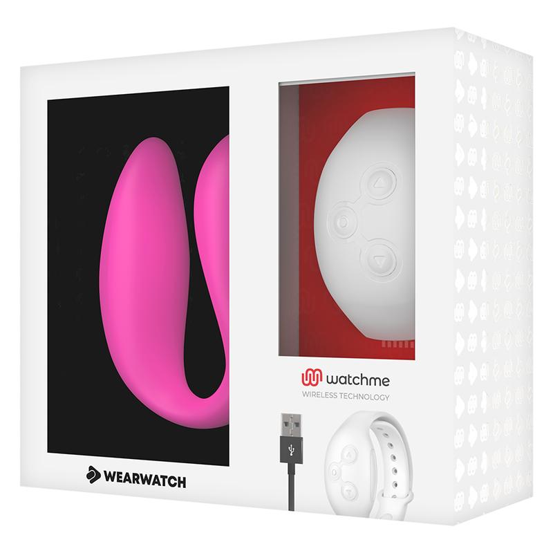 WEARWATCH - WATCHME VIBRATORE A DOPPIA TECNOLOGIA FUCSIA / NEVE – Telecomando – foto 6