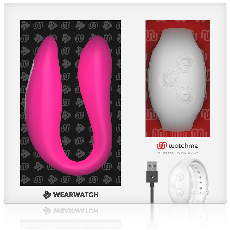 WEARWATCH - WATCHME VIBRATORE A DOPPIA TECNOLOGIA FUCSIA / NEVE – Telecomando – foto 7