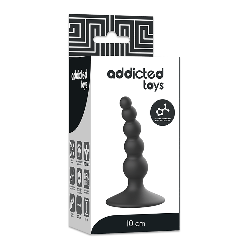 ADDICTED TOYS - PLUG SESSUALE ANALE 10 CM NERO – Tappi anali – foto 5