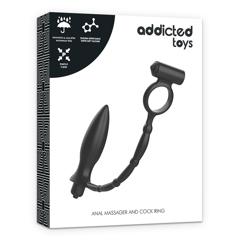 ADDICTED TOYS - PLUG ANALE CON ANELLO VIBRANTE – Anelli con Spina – foto 6