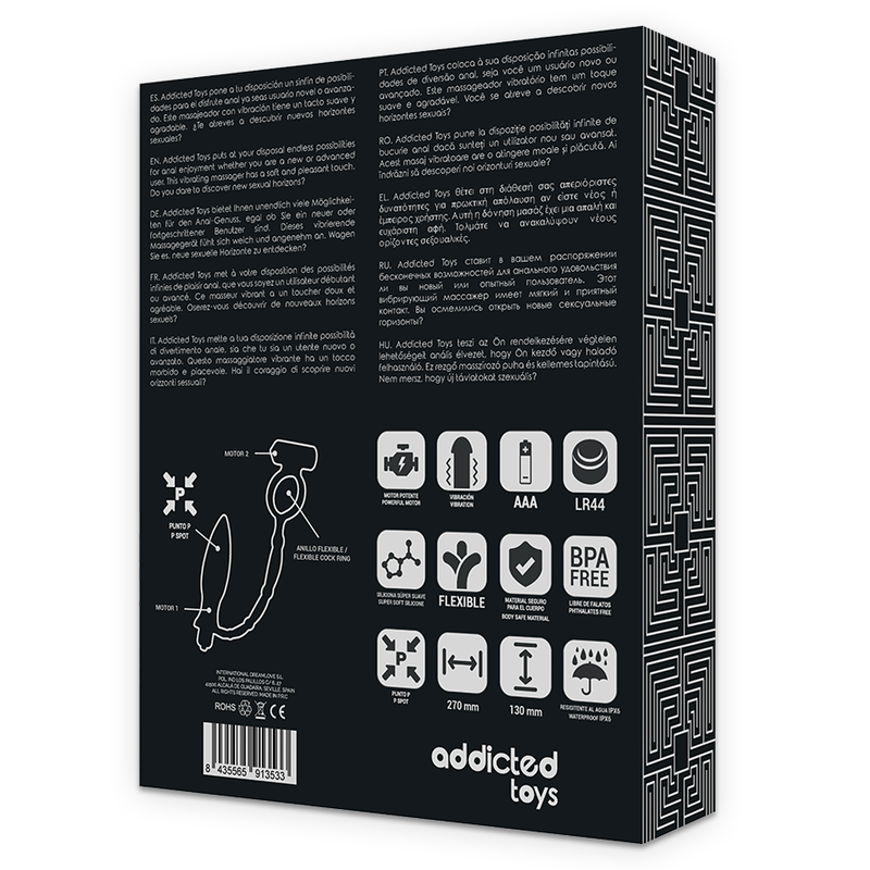 ADDICTED TOYS - PLUG ANALE CON ANELLO VIBRANTE – Anelli con Spina – foto 7