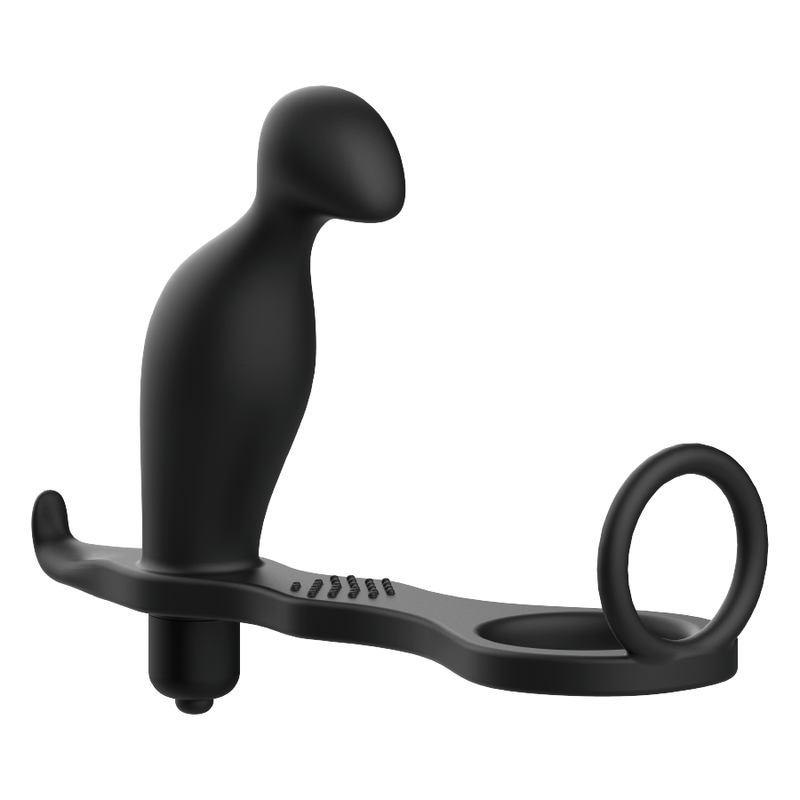 ADDICTED TOYS - PLUG ANALE CON ANELLO IN SILICONE NERO 12 CM – Tappi anali – foto 4