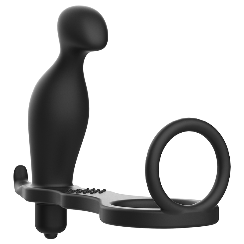 ADDICTED TOYS - PLUG ANALE CON ANELLO IN SILICONE NERO 12 CM – Tappi anali
