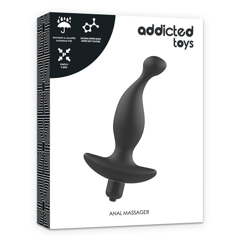 ADDICTED TOYS - MASSAGGIATORE ANALE CON VIBRAZIONE NERAMODELLO 1 – Vibratori anali – foto 6