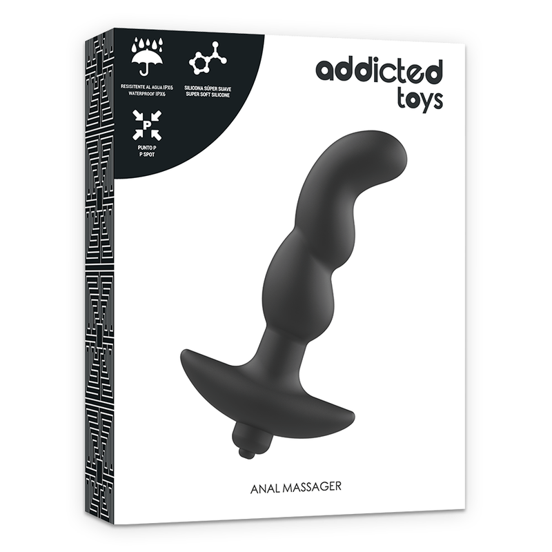ADDICTED TOYS - MASSAGGIATORE ANALE CON VIBRAZIONE NERA MODELLO 2 – Vibratori anali – foto 5