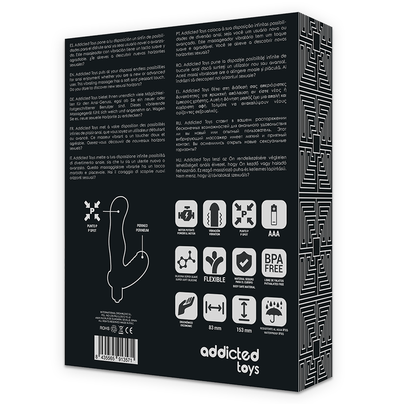 ADDICTED TOYS - P-SPOT VIBE STIMOLATORE ANALE DELLA PROSTATA IN SILICONE – Tappi anali – foto 7