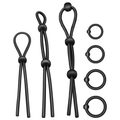 ADDICTED TOYS - SET DI ANELLI PER IL CAZZO FLESSIBILI IN SILICONE 7 PEZZI – Cockring senza vibrazione